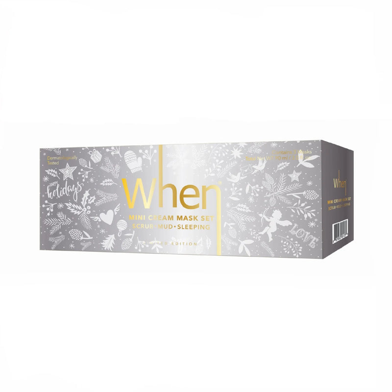 WHEN Beauty Holiday Limited Edition Cream Mask Trio Set – 3-Piece Spa Skincare Collection