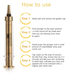 GLO24K Anti-Aging Express Facelift Cream – Instant Skin Tightening &amp; Wrinkle Smoothing Treatment