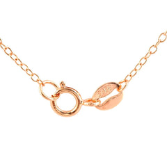 Collette Z Infinity Necklace in Sterling Silver with Rose Gold Plating – Cubic Zirconia Pendant Jewelry