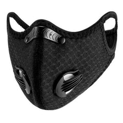 Performance Sports Face Mask with PM2.5 Activated Carbon Filter &amp; Breathing Valves