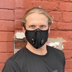 Performance Sports Face Mask with PM2.5 Activated Carbon Filter &amp; Breathing Valves