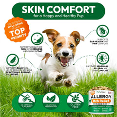 🐶 Dog Itching & Allergy Relief Chews – Skin Soothing Support for Dogs