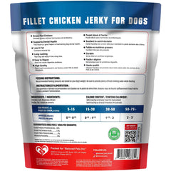 Premium Chicken Jerky Dog Treats – 100% Natural Chicken, High Protein, Grain-Free Training Rewards