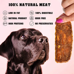 Premium Chicken Jerky Dog Treats – 100% Natural Chicken, High Protein, Grain-Free Training Rewards