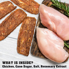 Premium Chicken Jerky Dog Treats – 100% Natural Chicken, High Protein, Grain-Free Training Rewards