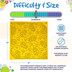 Autumn eMat - Enrichment Lick Mat For Dogs and Cats| Fall Leaves Design