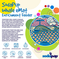 Whale eMat - Enrichment Lick Mat for Dogs and Cats