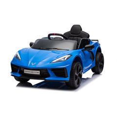 Chevrolet Corvette C8 12V Kids Ride-On Electric Car with Remote Control, LED Lights, Bluetooth &amp; Leather Seat