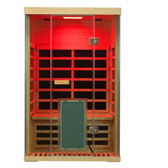Winni Saunas 2-Person Hemlock Full-Glass Sauna - SH02