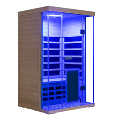 Winni Saunas 2-Person Hemlock Full-Glass Sauna - SH02