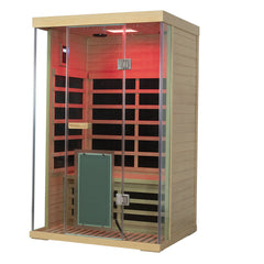 Winni Saunas 2-Person Hemlock Full-Glass Sauna - SH02