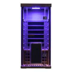 Winni Saunas 1-Person Red Cedar Full-Glass Sauna - SR01