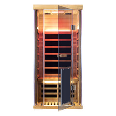 Winni Saunas 1-Person Red Cedar Full-Glass Sauna - SR01