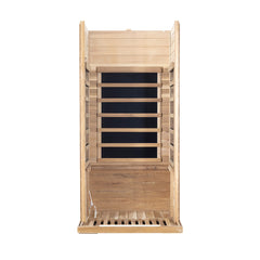 Winni Saunas 1-Person Red Cedar Full-Glass Sauna - SR01