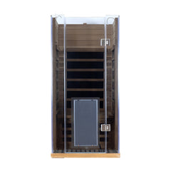 Winni Saunas 1-Person Red Cedar Full-Glass Sauna - SR01