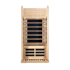 Winni Saunas 1-Person Red Cedar Full-Glass Sauna - SR01