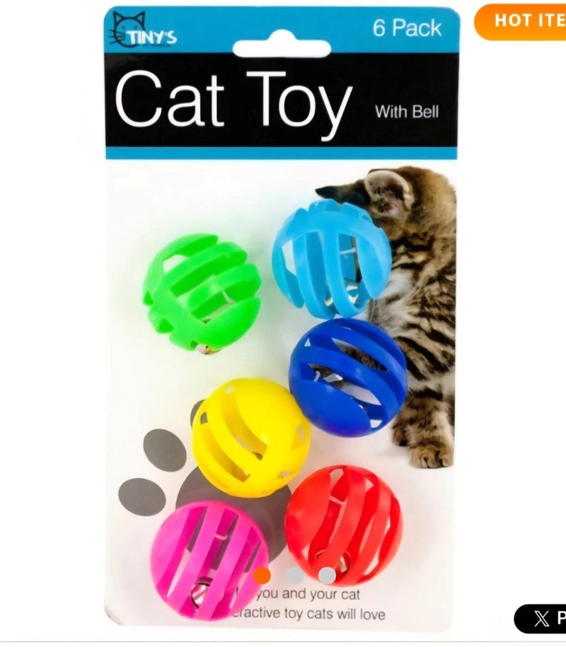 Interactive Cat Toy Balls with Bell – Fun Exercise & Entertainment for Indoor Cats